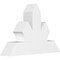 Ekena Millwork Richland Architectural Grade PVC Gable Bracket, 36"W x 24"H x 6"D x 6"F, 16/12 Pitch GBP036X24X0606RIC00 - alternate 1